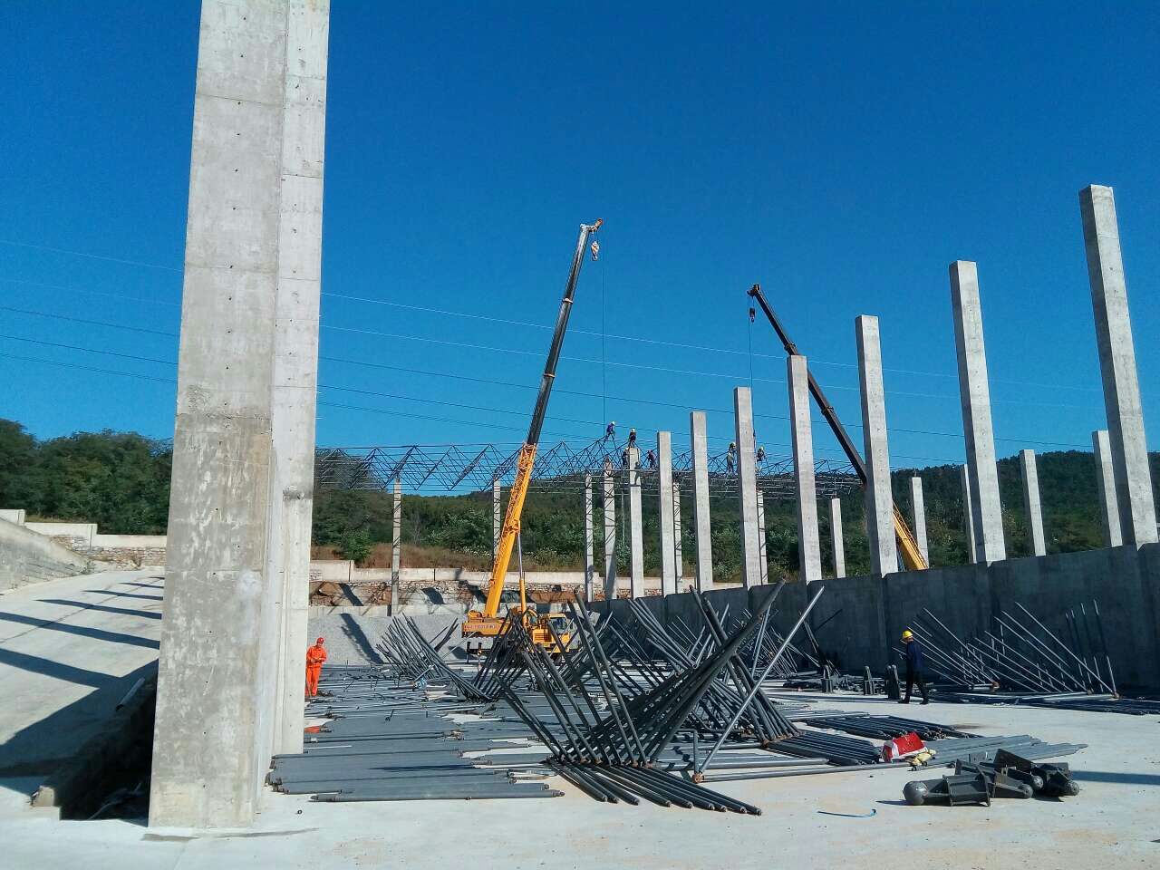 锡林格勒盟搅拌站网架